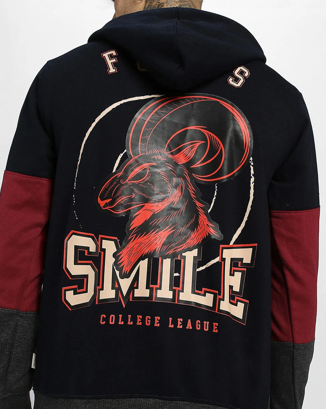 Smile Edition: College League Men's ColorBlock Hoodie