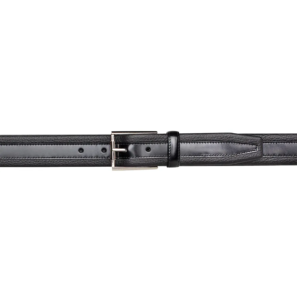 Soft Textured & Shine Calfskin Belt