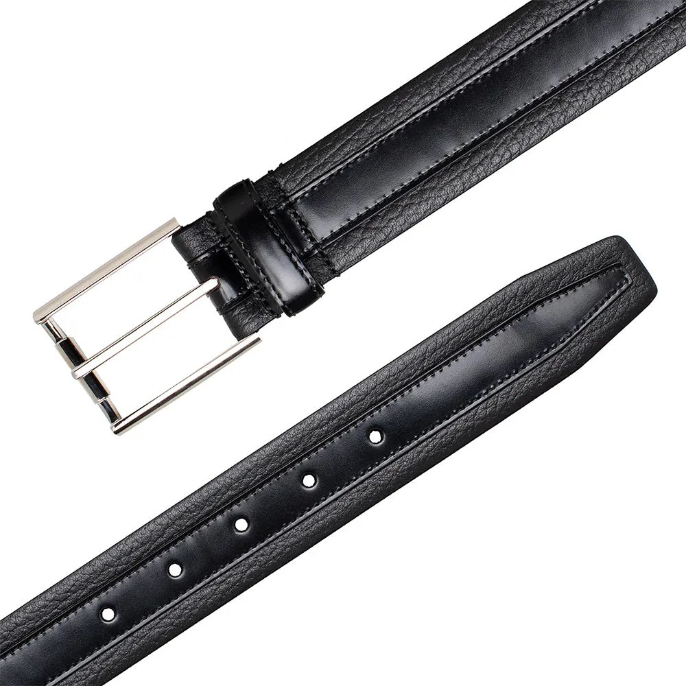 Soft Textured & Shine Calfskin Belt