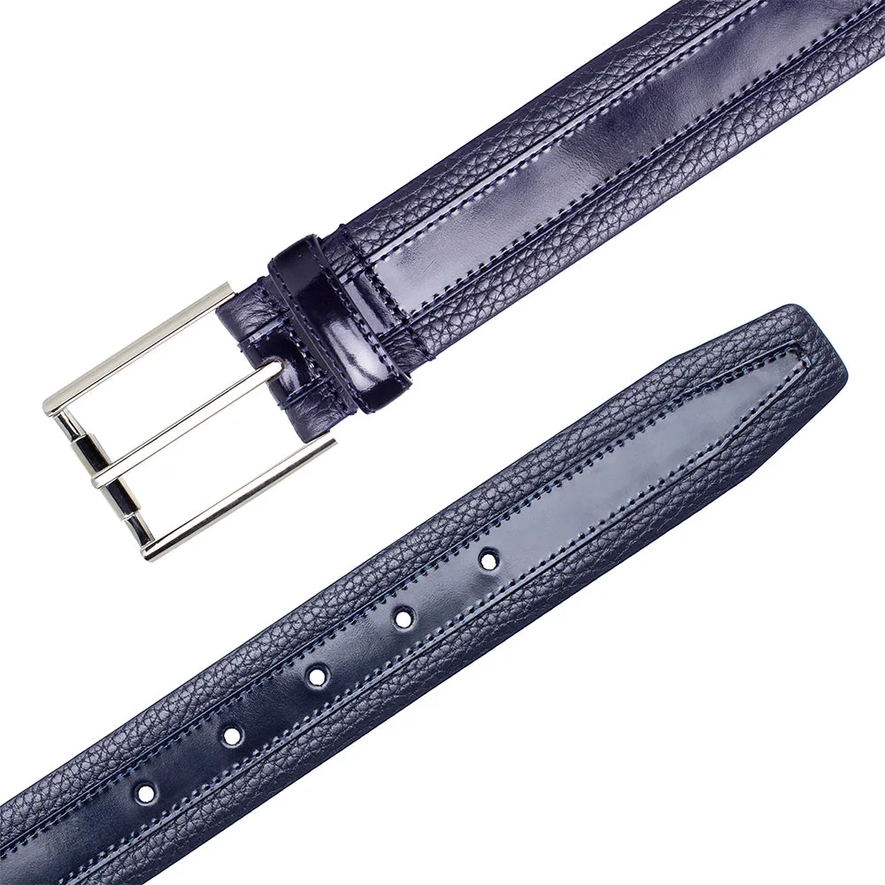 Soft Textured & Shine Calfskin Belt