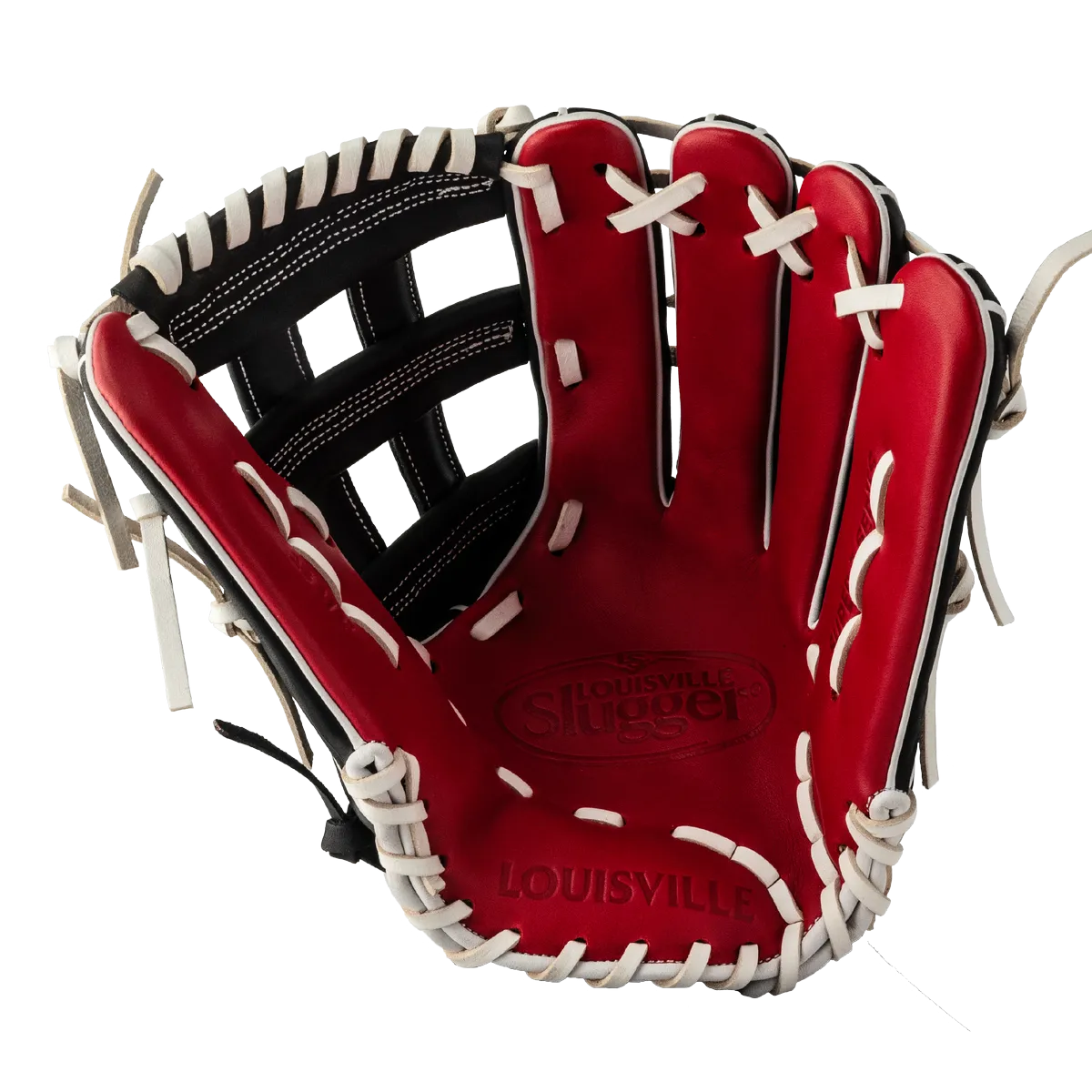 Super Z Slowpitch Fielding Glove 24 - Red - Black - White