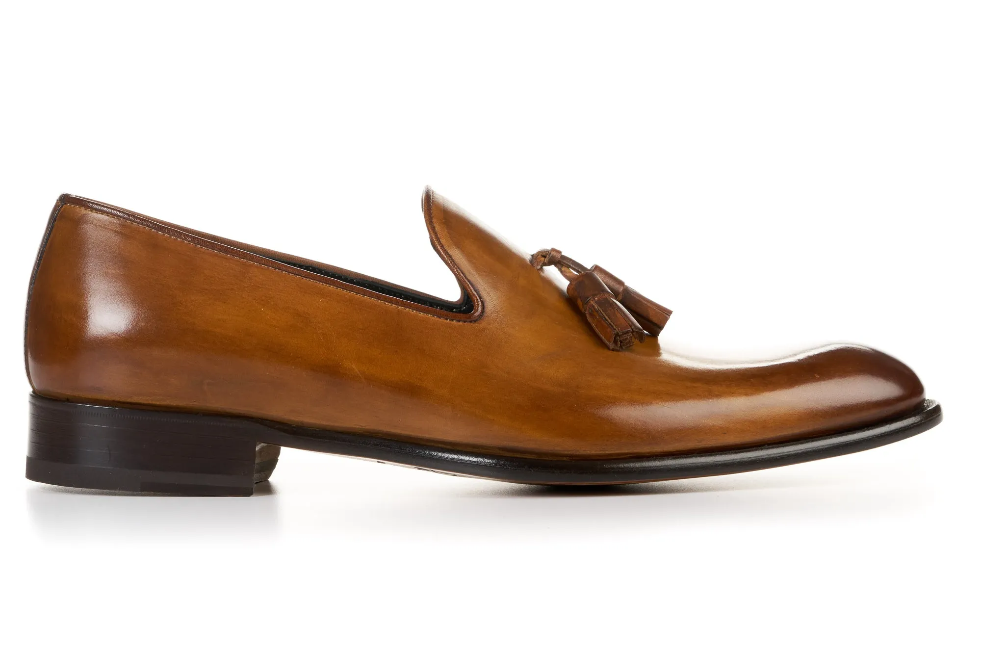 The Chaplin Tassel Loafer - Tobacco