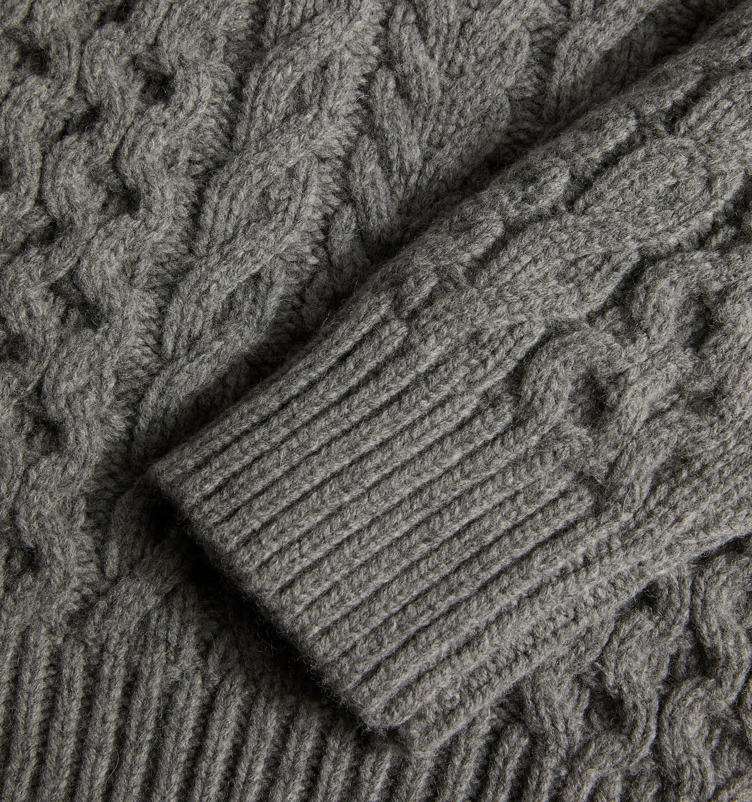 The Kennedy Sweater - Heather Grey Fisherman Knit