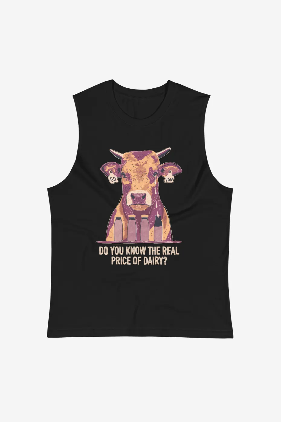 The Real Price of Dairy Unisex Muscle Shirt