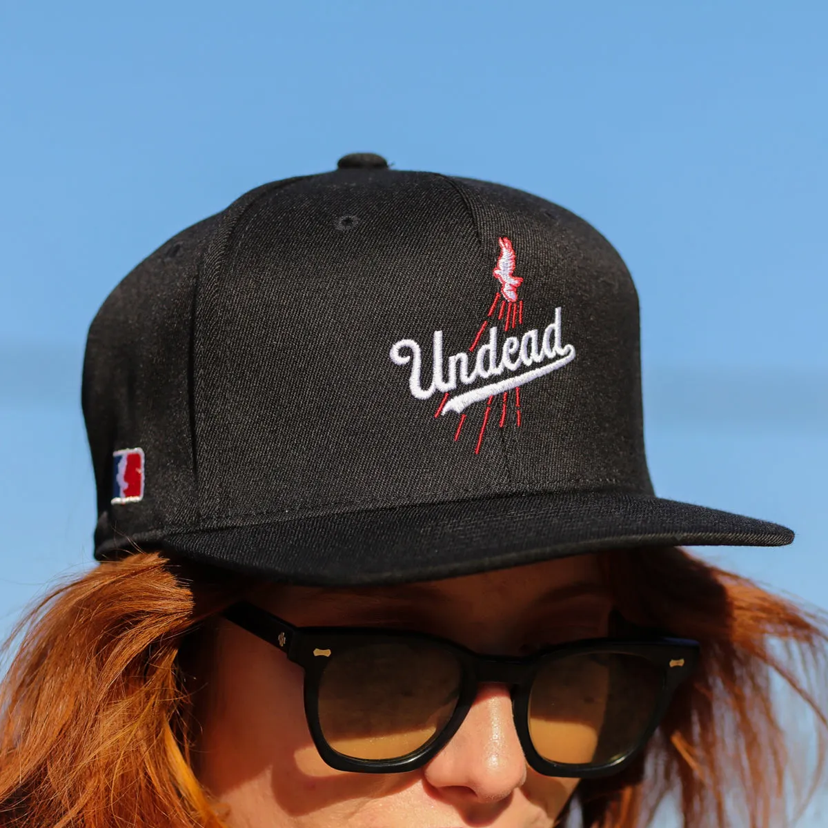 Undead Baseball Logo Snap Back Hat (Black)