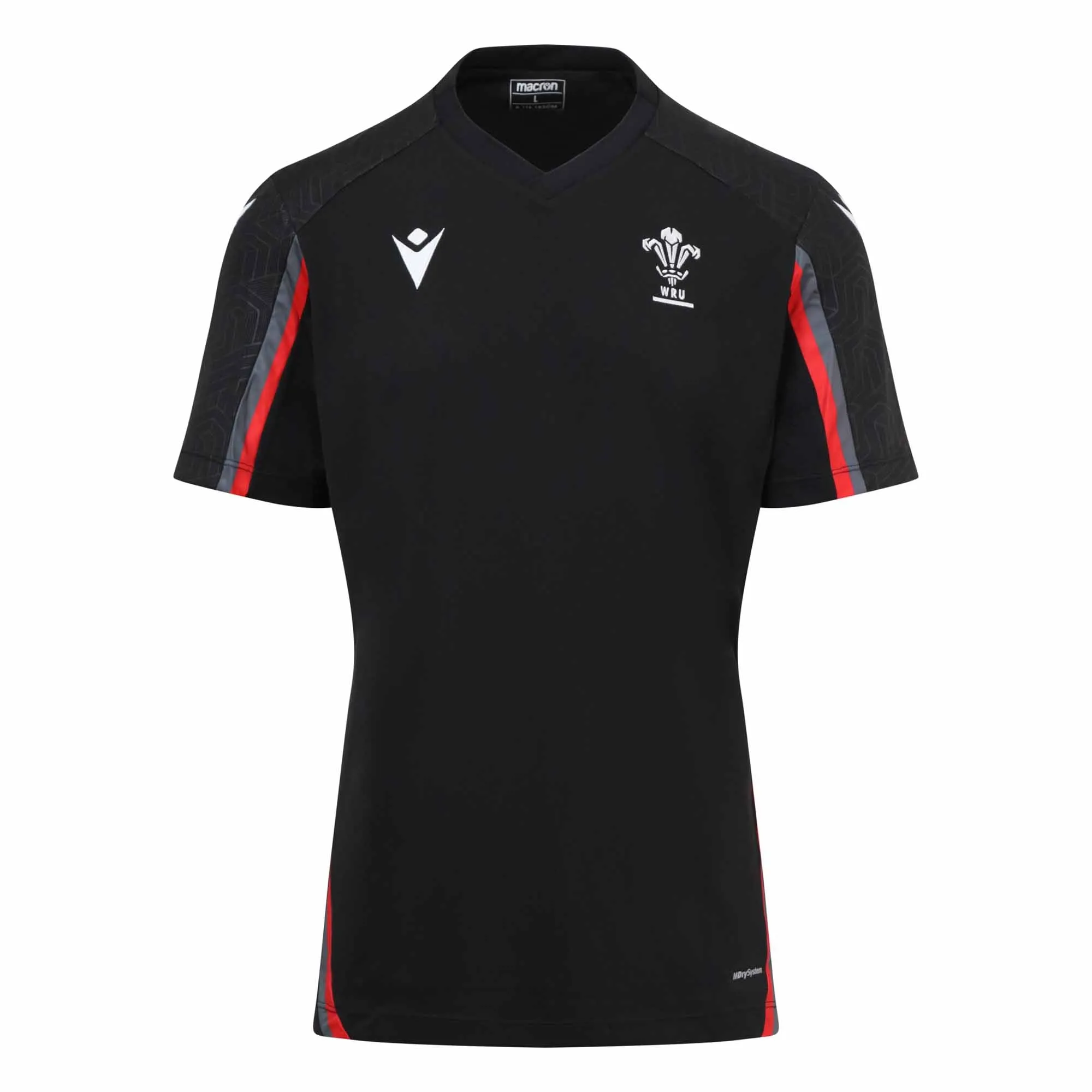 Wales Rugby Kids Training T-Shirt 22/23 Black