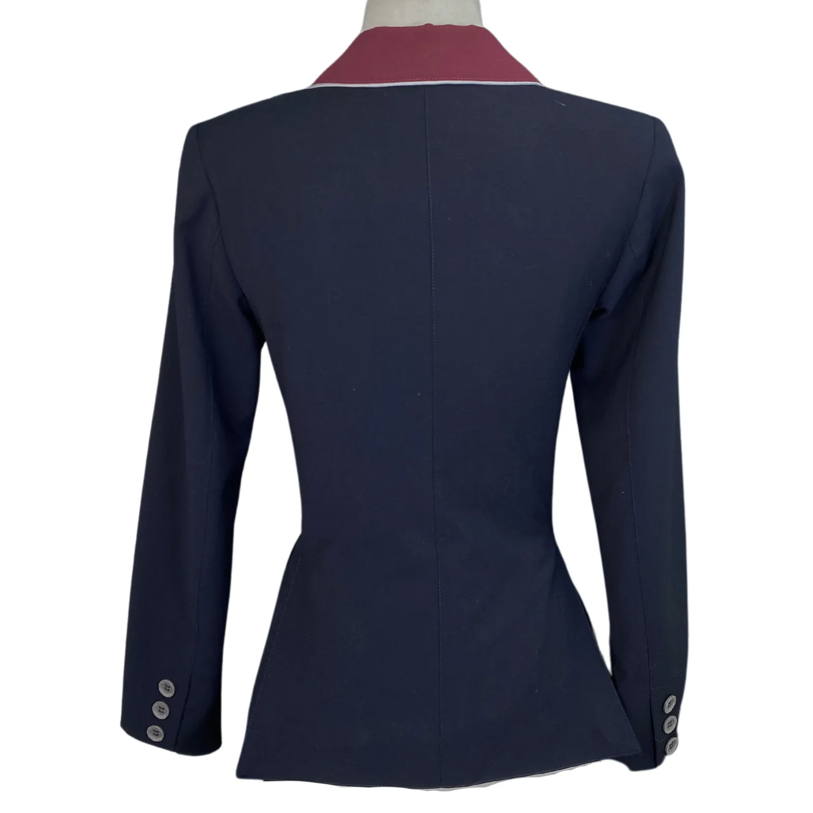 Winston Equestrian Classic Competition Coat in Navy/ Burgundy - Women's EU 36R (US 4R)