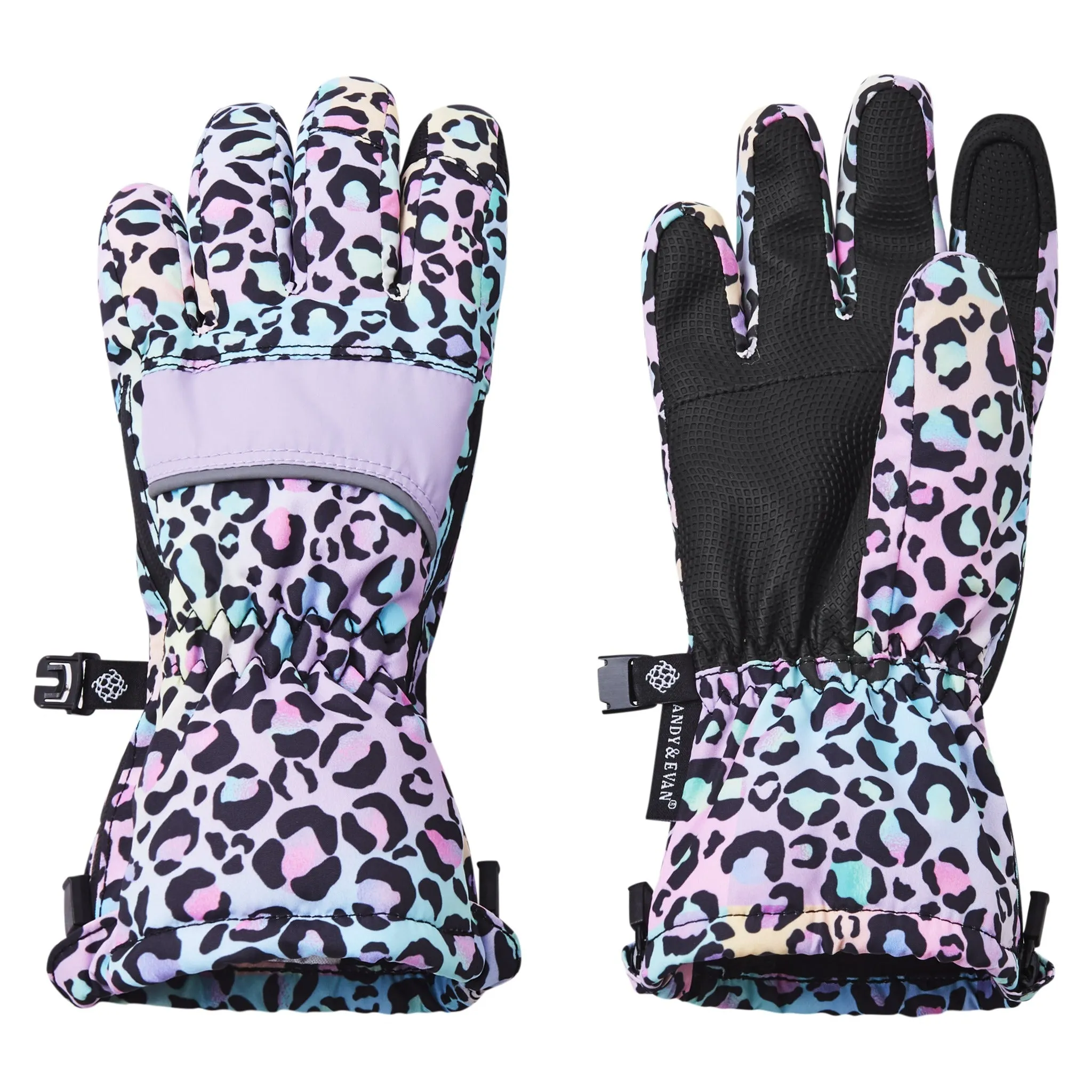 Winter & Ski Glove powered by ZIPGLOVE TECHNOLOGY | Purple Leopard