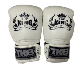 泰拳拳套 Thai Boxing Gloves : Top King TKBGSA Super Air White